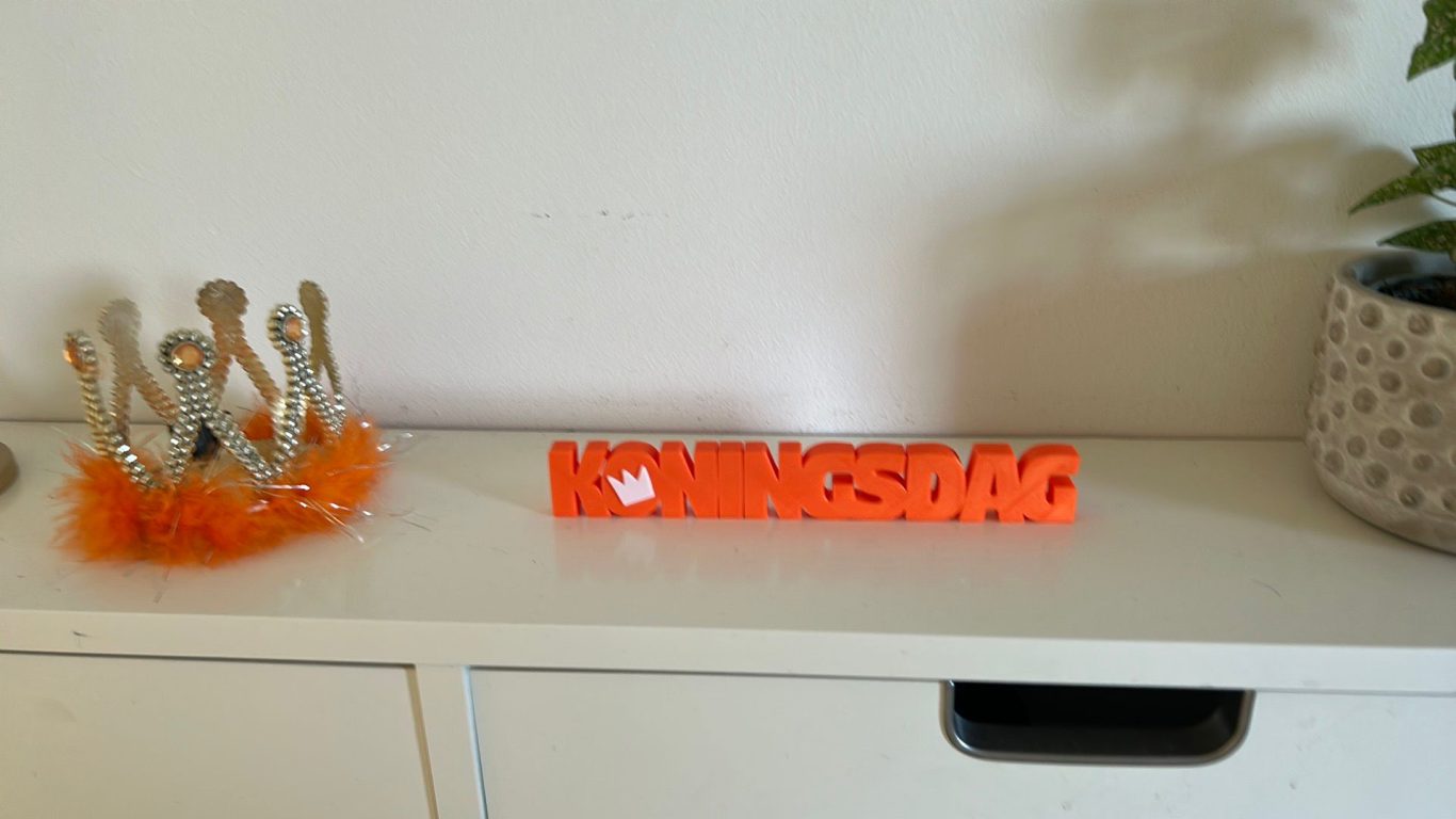Koningsdag Woordbordje